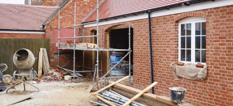 A house undergoing a Heavy Refurbishment